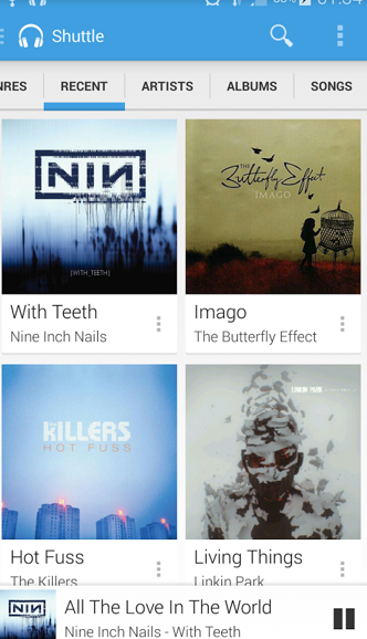 Shuttle Music Player