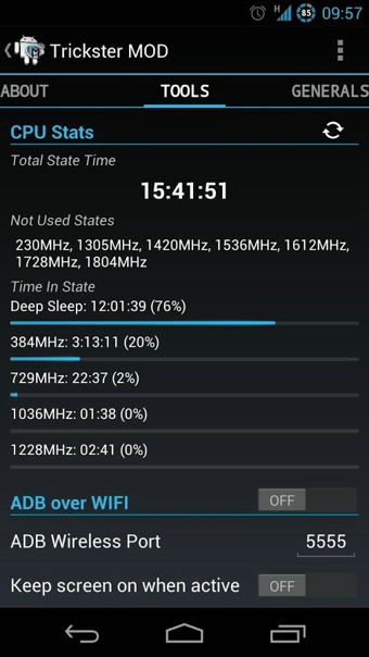Trickster MOD Kernel Settings