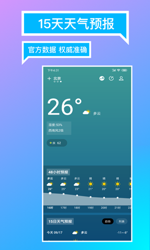 指尖天气预报